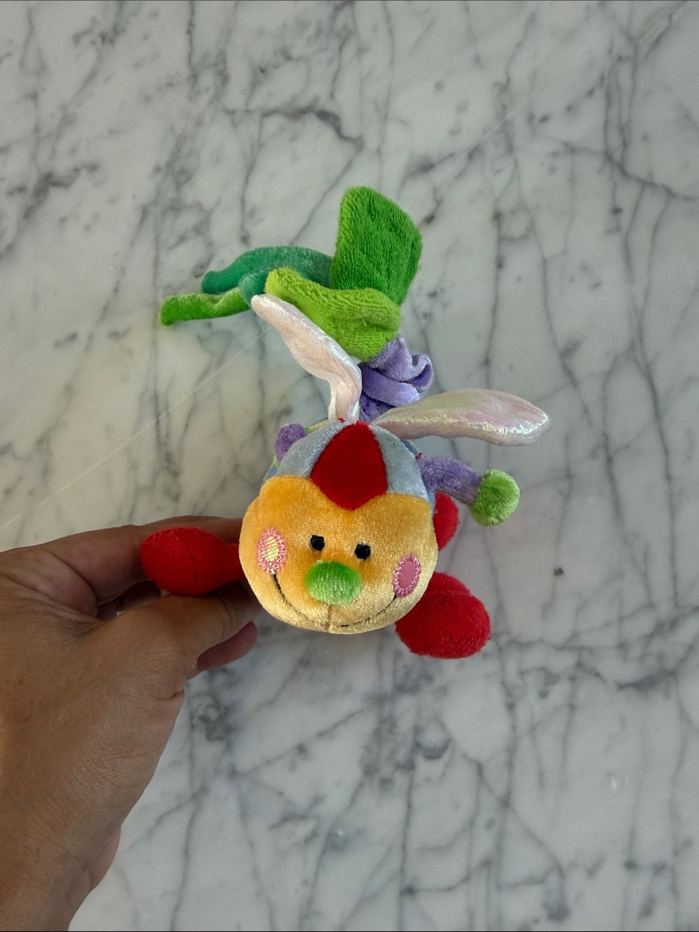 Gund Buglie Terry Vibrating Pull Bug Baby Toy Plush Plush Stuffed Animal Toy